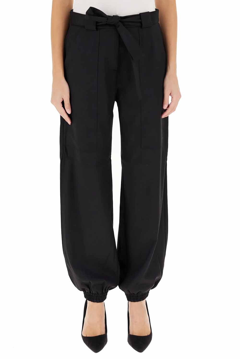  Pinko Pantaloni Utility Nero Woman - 5