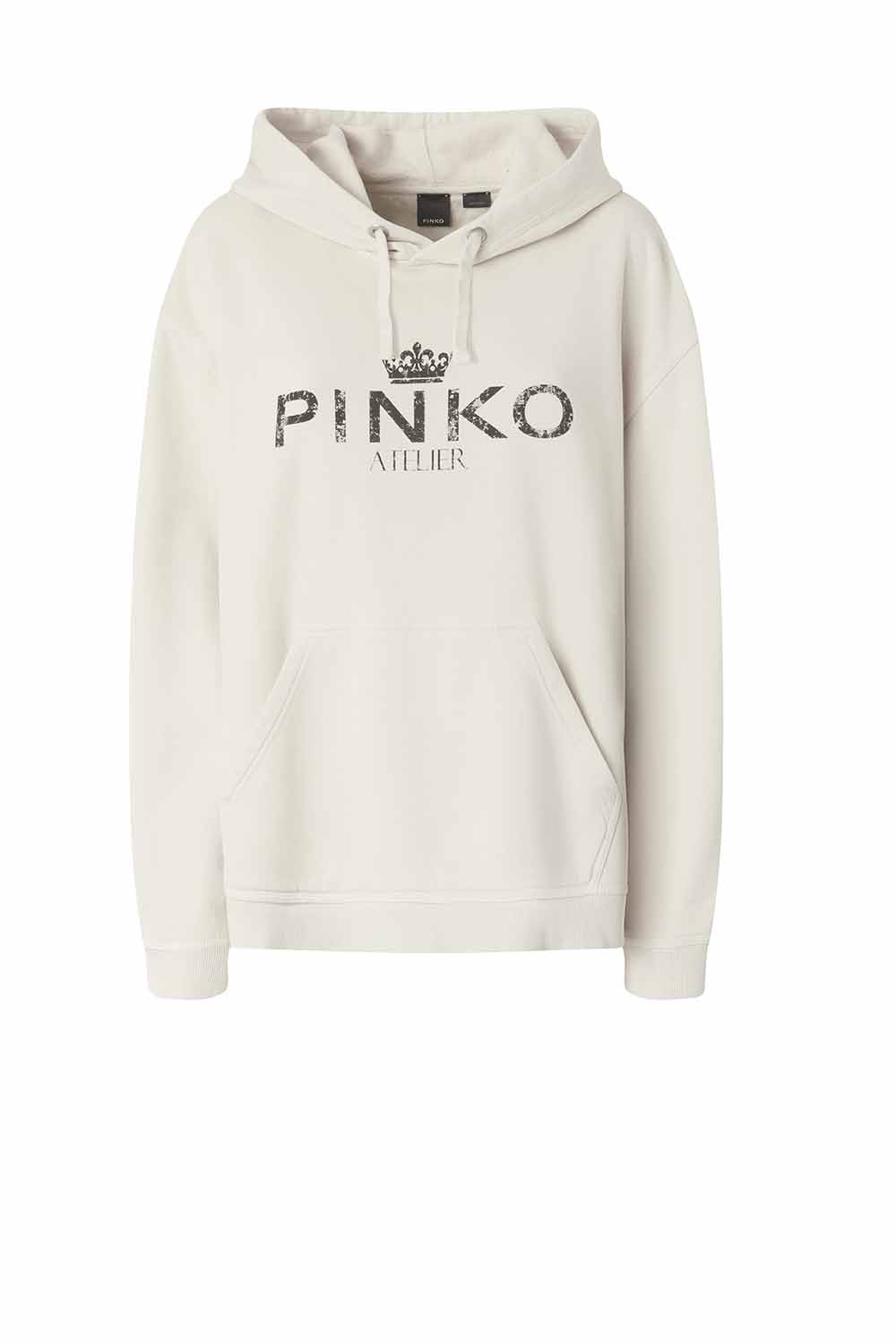  Pinko Felpa Cappuccio Atelier Beige Woman - 1