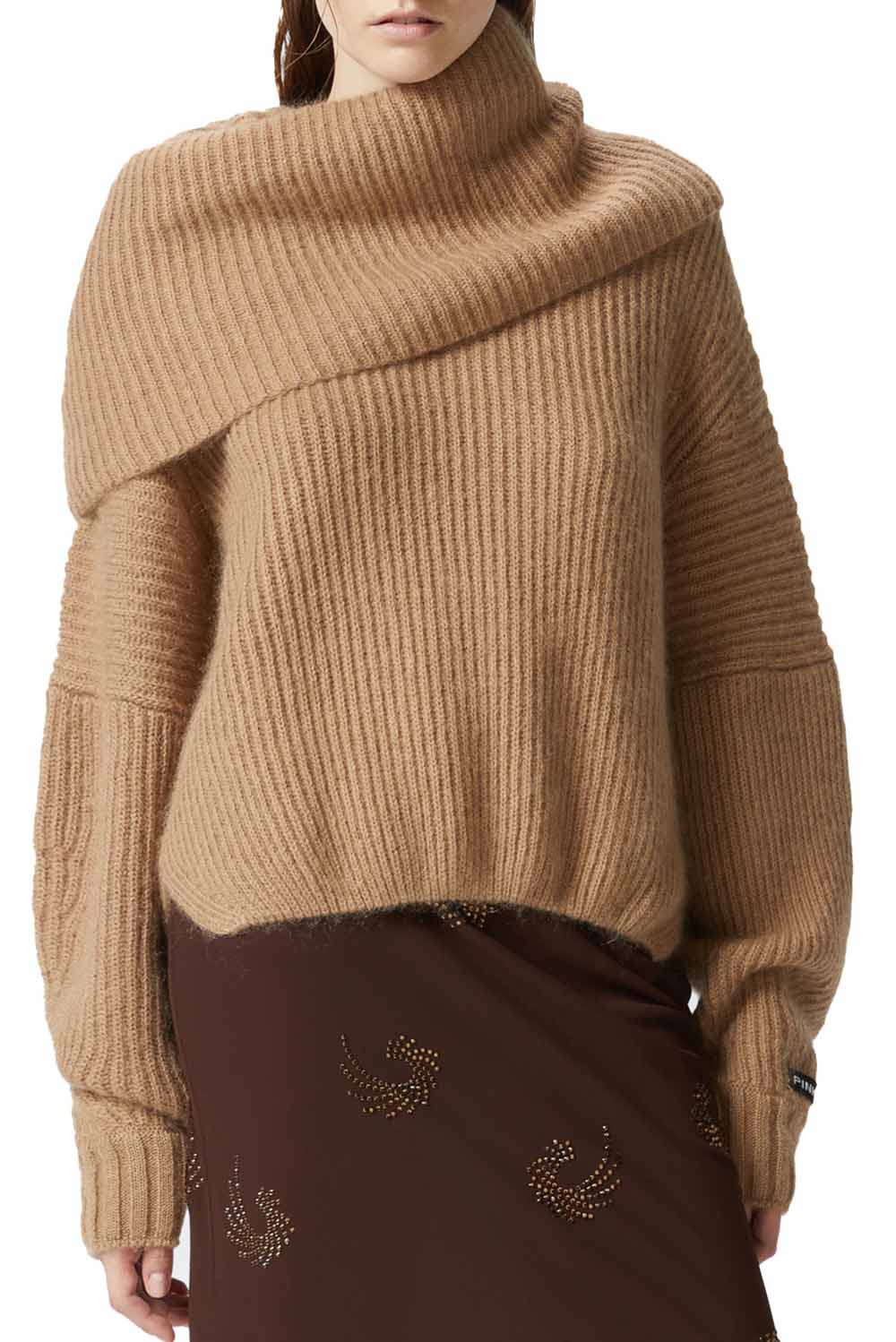  Pinko Pullover A Coste Beige Woman - 2