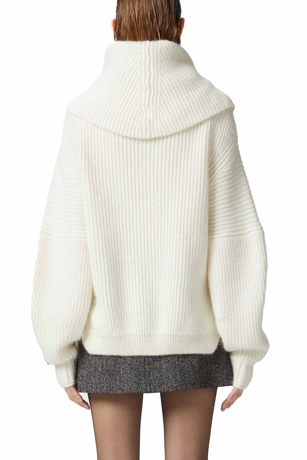  Pinko Pullover A Coste Bianco Woman - 3