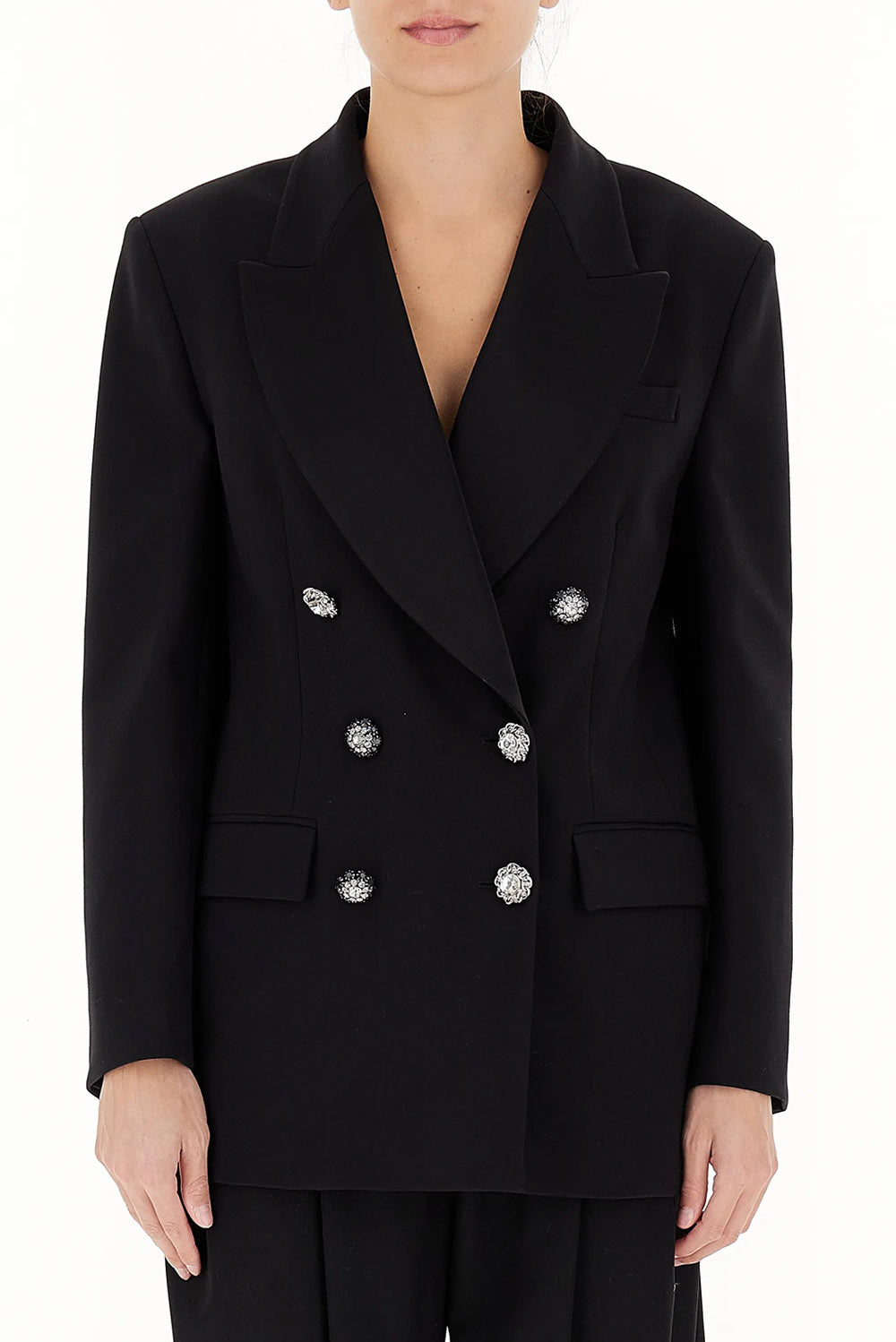  Pinko Blazer Vallini Doppiopetto Nero Woman - 2