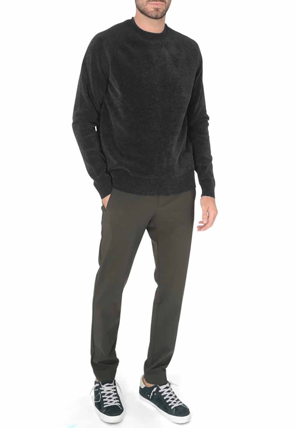  Rrd Velvet Round Knit Piombo Uomo - 2