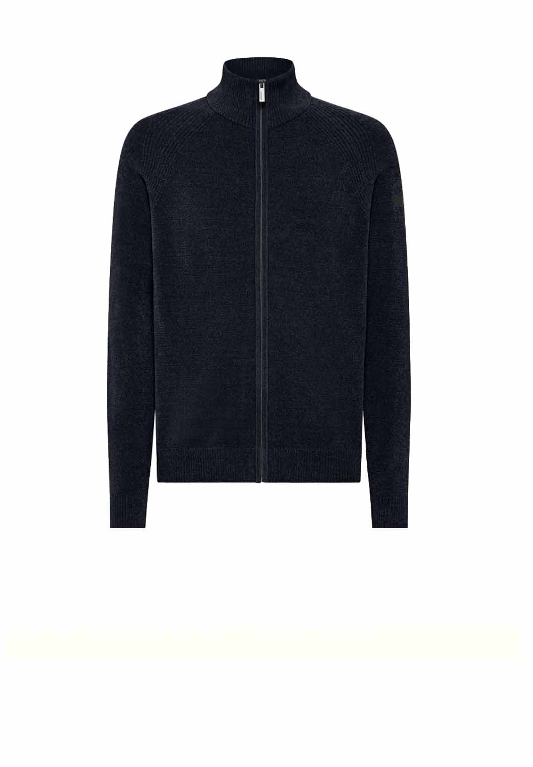  Rrd Velvet Full Zip Knit Blue Black Uomo - 1