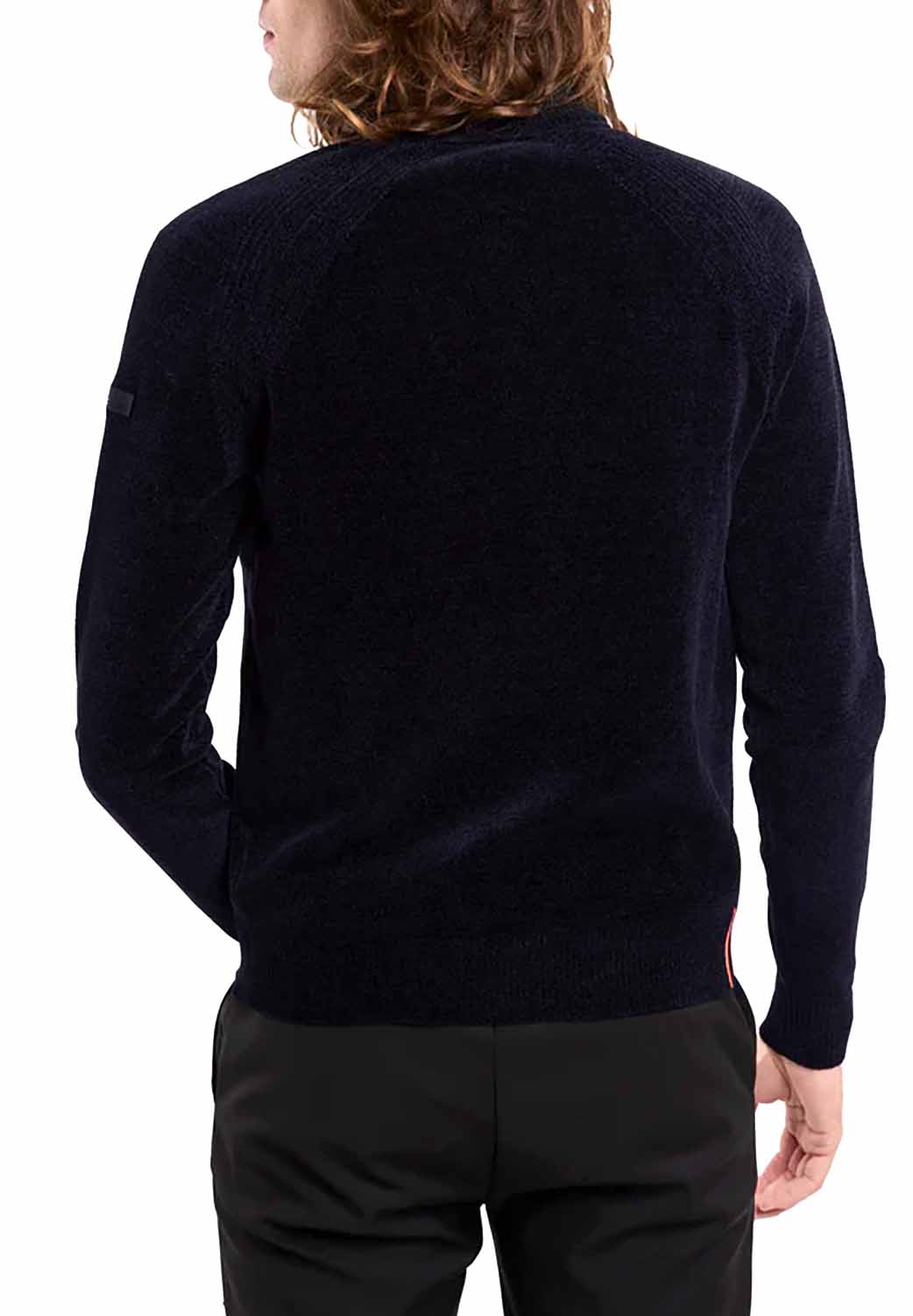  Rrd Velvet Full Zip Knit Blue Black Uomo - 3