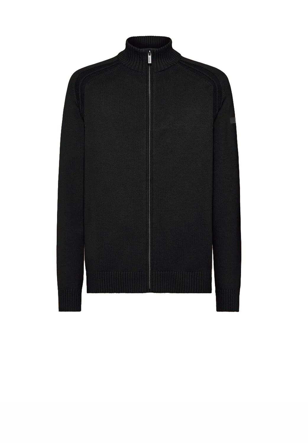  Rrd Cotton Plain Full Zip Knit Nero Uomo - 1