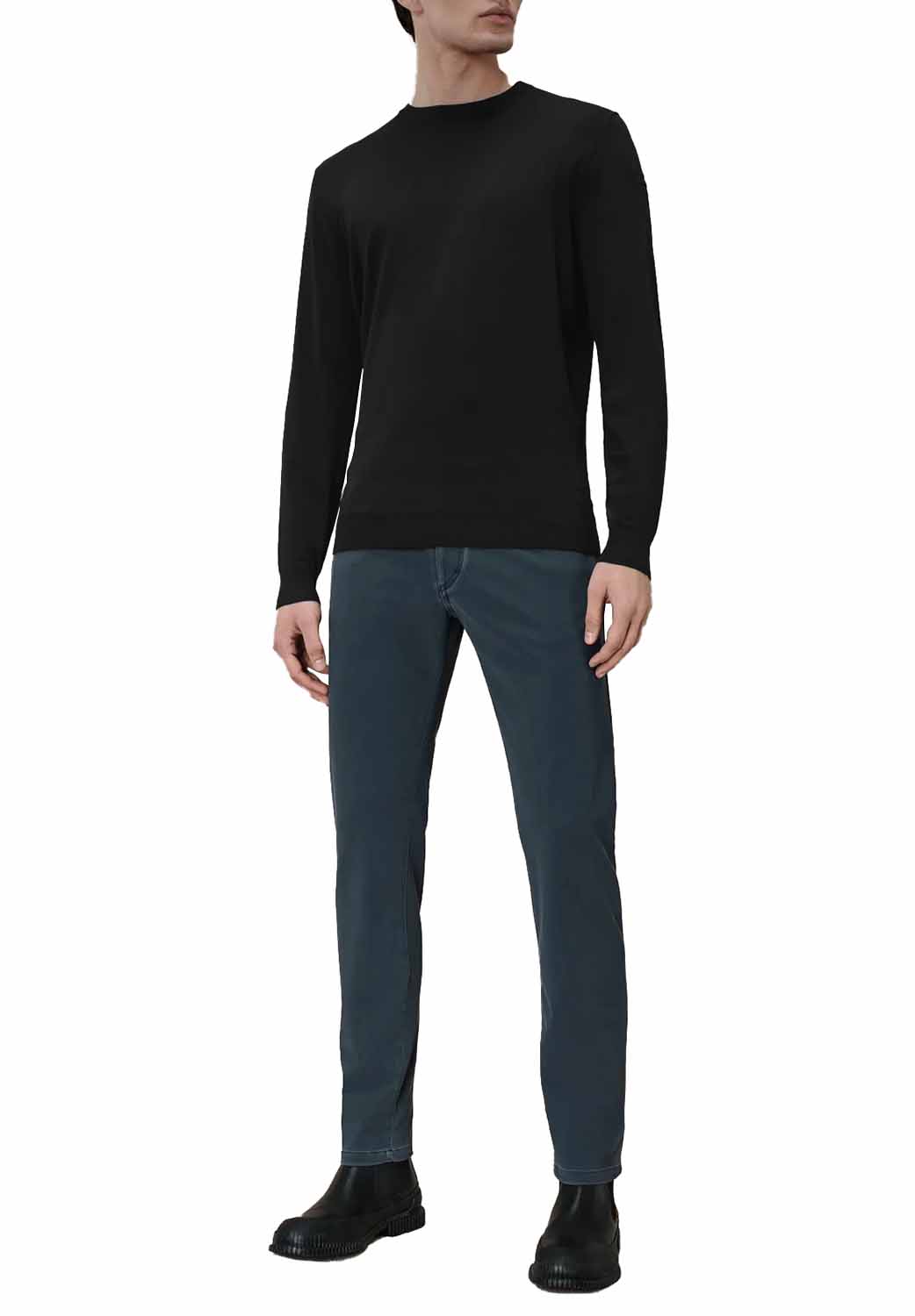  Rrd Maxell Round Knit Nero Uomo - 2