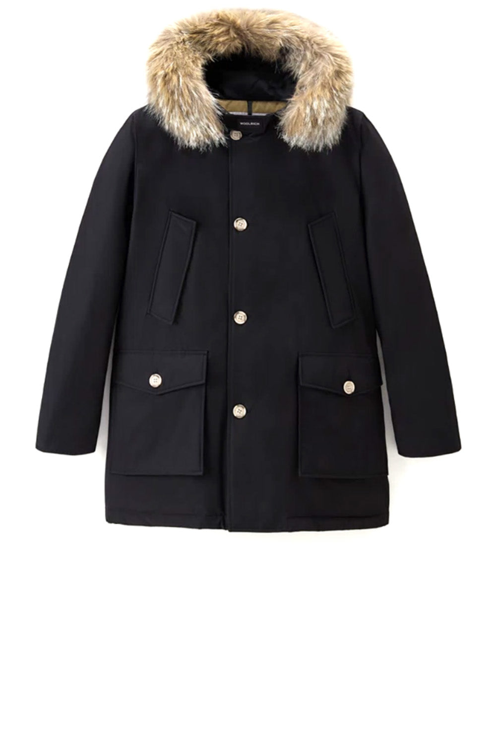  Woolrich Wollrich Arctic Parka In Ramar Black Uomo - 1