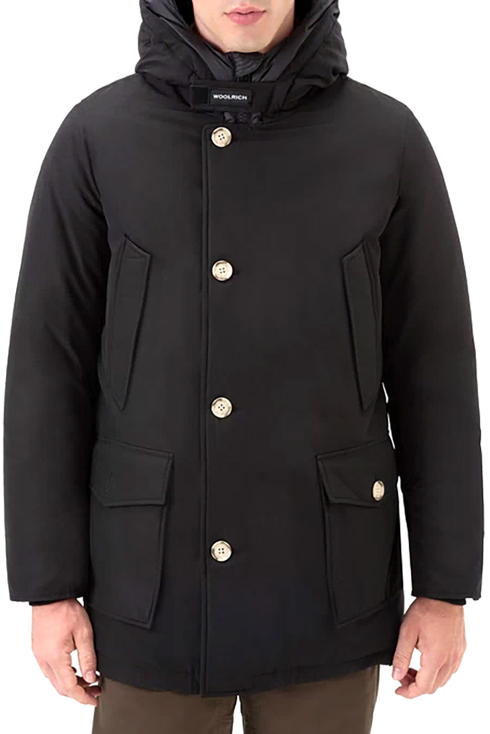  Woolrich Arctic Parka In Ramar Black Uomo - 2