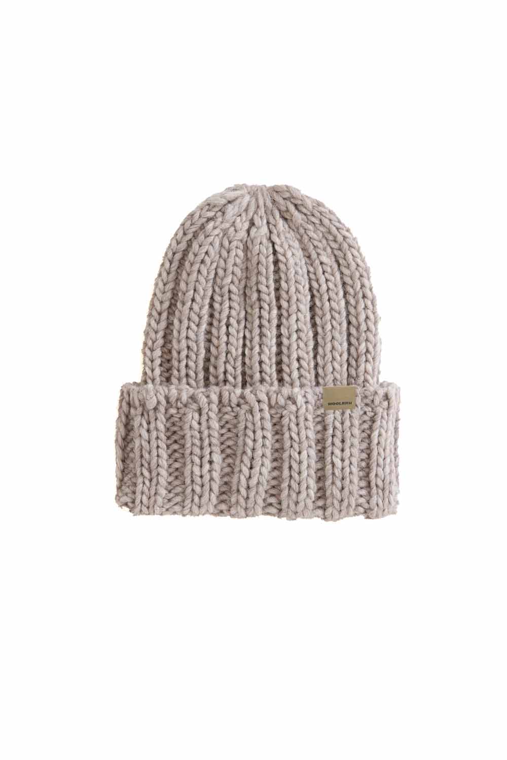  Woolrich Berretto Chunky Beanie Light Grey Woman - 1