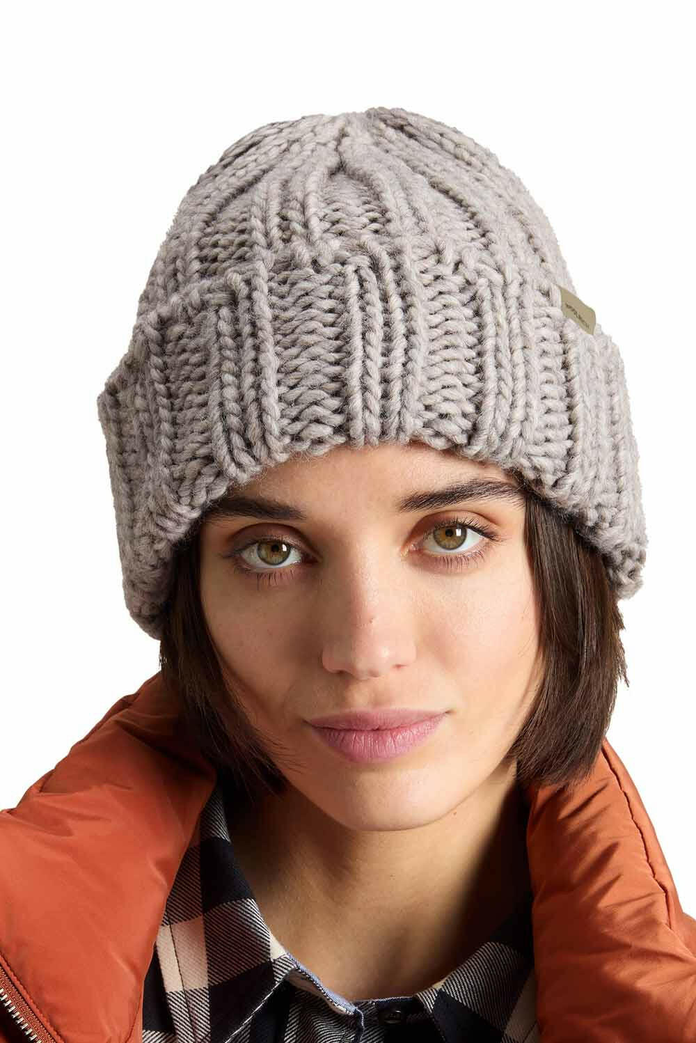  Woolrich Berretto Chunky Beanie Light Grey Woman - 2