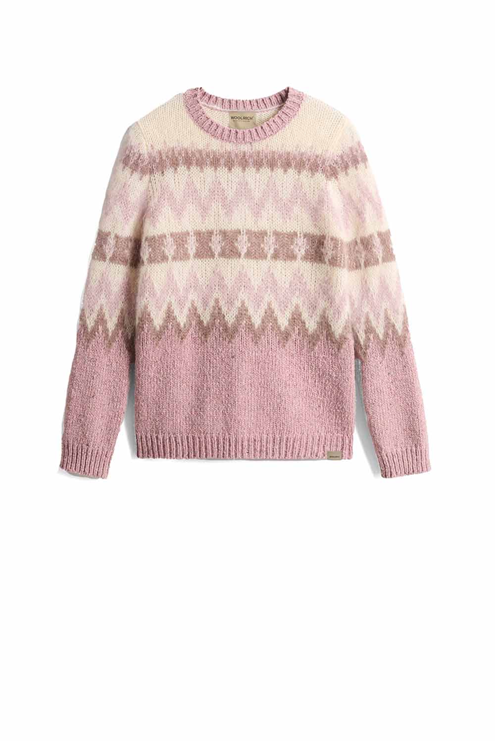  Woolrich Maglione Fair Isle Cognac Woman - 1