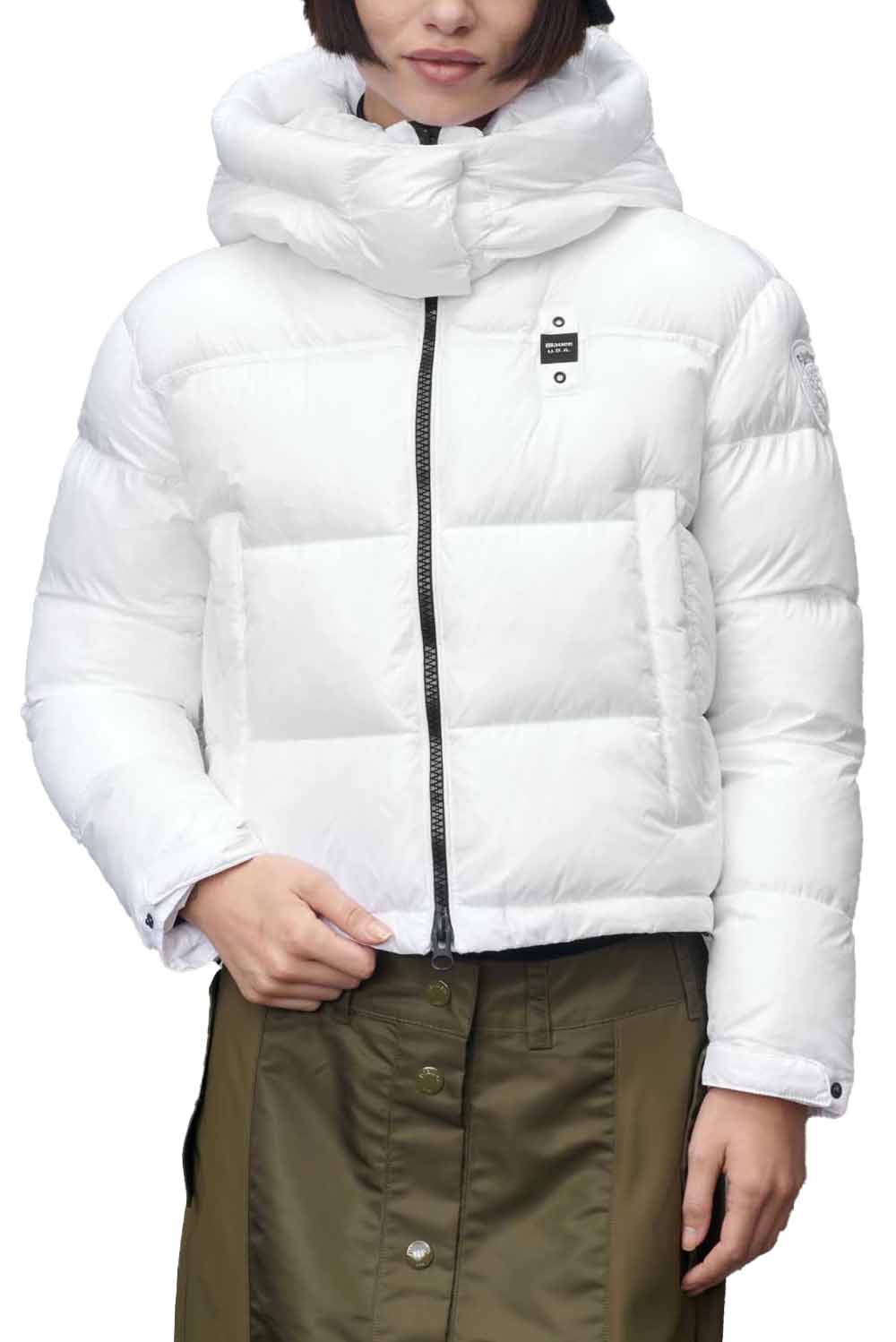  Blauer Giubbetto Micro Rip Gloria Bianco Woman - 2