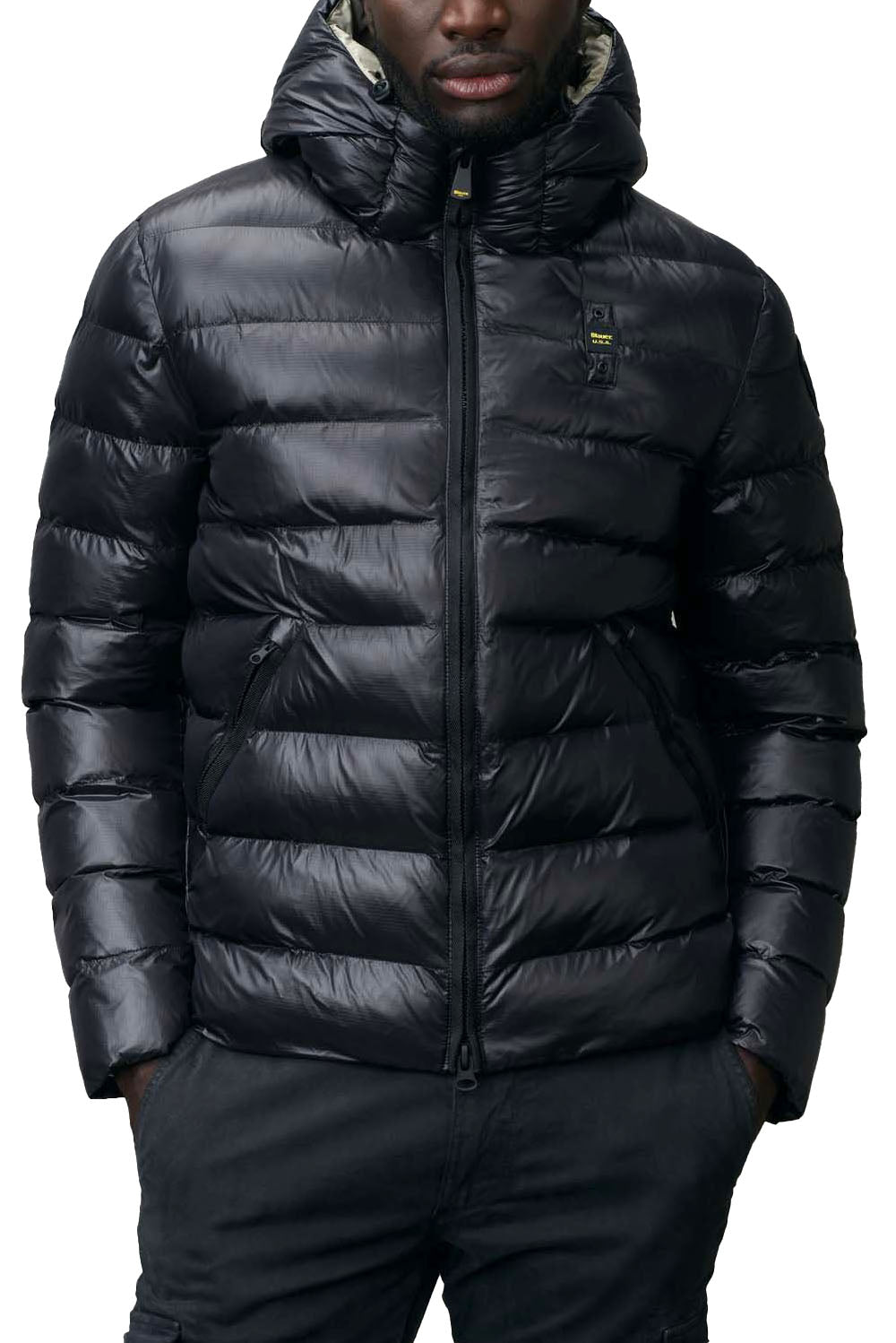  Blauer Piumino Adams Nero Uomo - 2