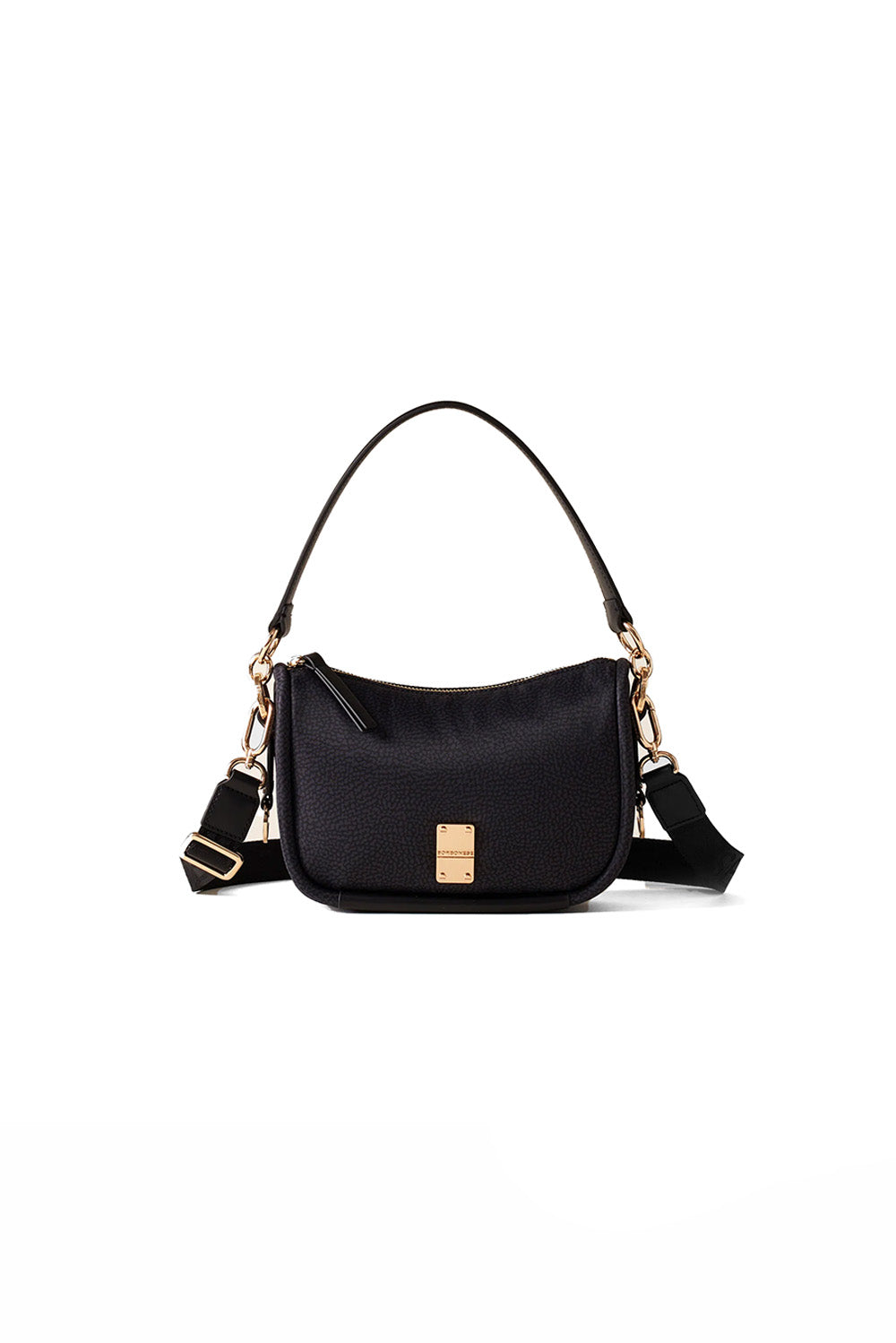  Borbonese Cahier Hobo Small Nero Woman - 1