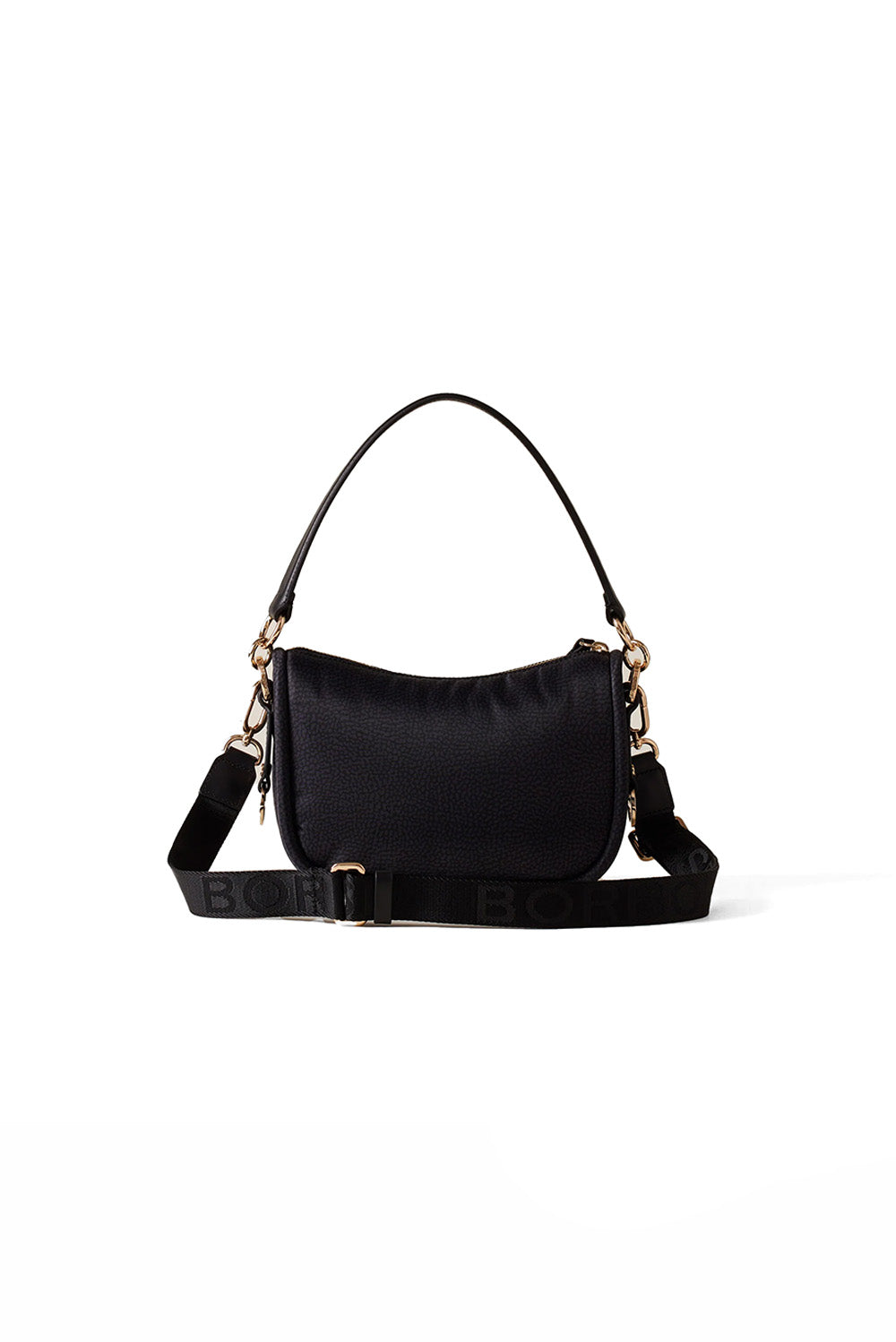  Borbonese Cahier Hobo Small Nero Woman - 3