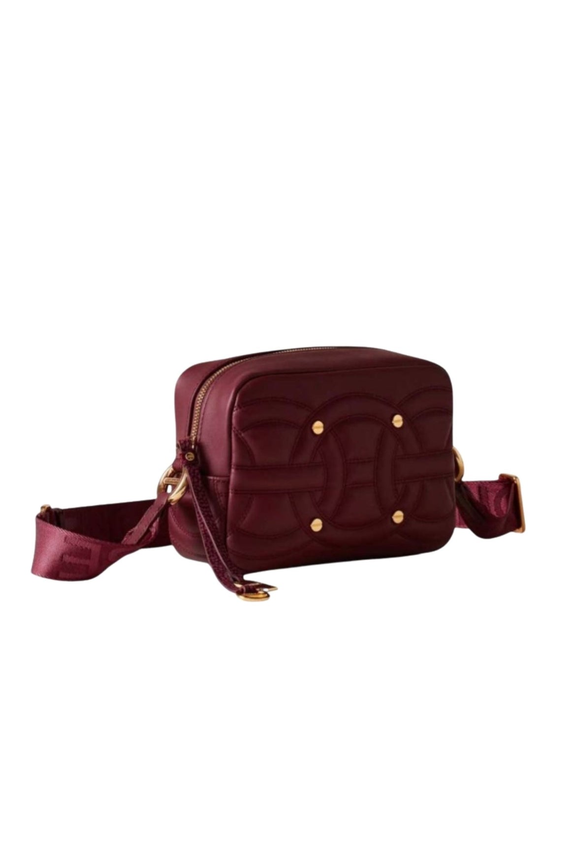  Borbonese Rondò Borsa Camera Case Small Merlot Woman - 2