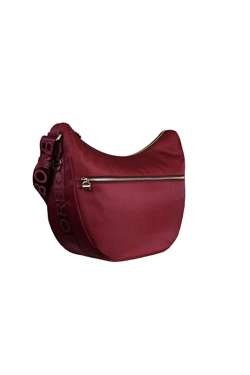  Borbonese Luna Bag Middle Merlot Woman - 2