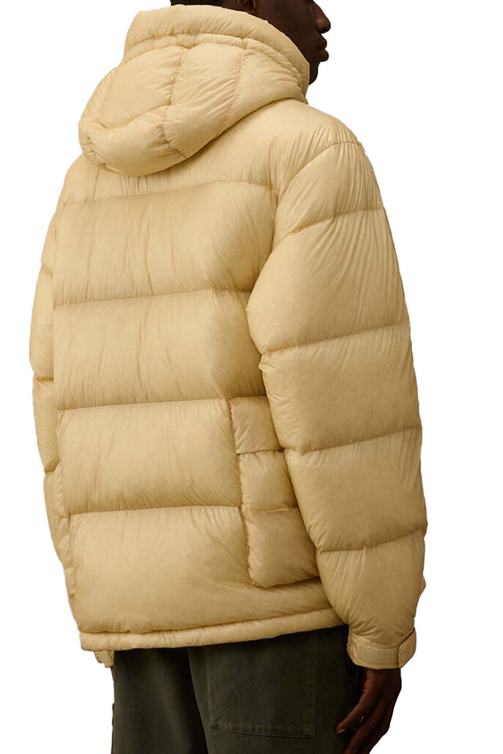  Cp Company Shell Detachable Hood Down Jacket Pistachio Shell Uomo - 2