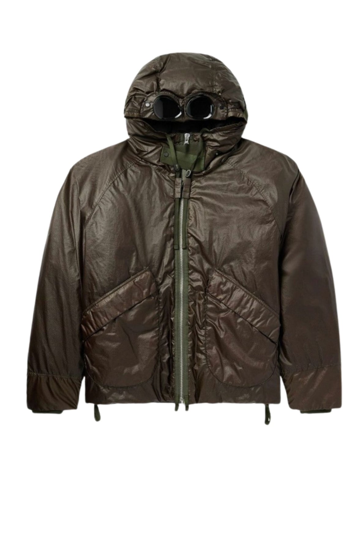  Cp Company Opal Goggle Down Jacket Ivi Green Ivy Green Uomo - 1