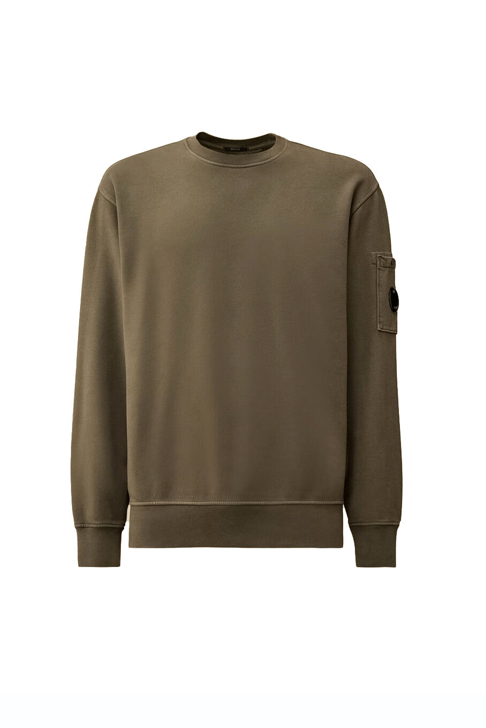  Cp Company Fleece Crewneck Gunmetal Uomo - 1