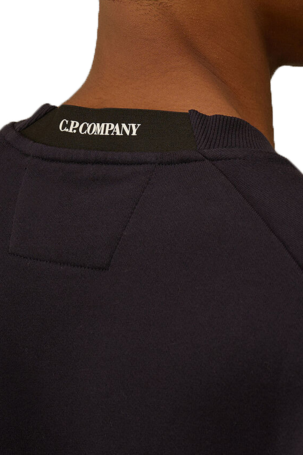  Cp Company Fleece Crewneck Total Eclipse Uomo - 3
