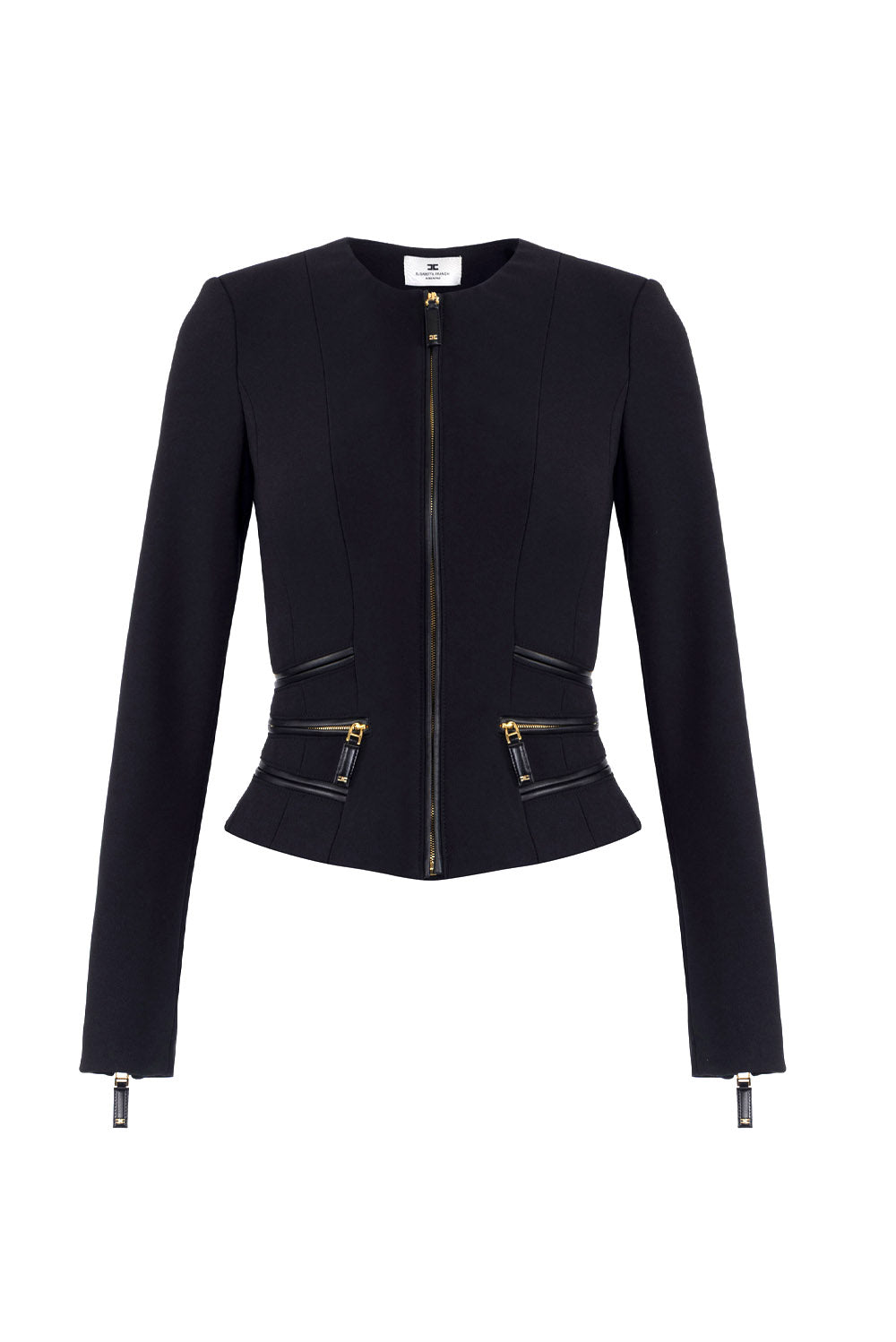  Elisabetta Franchi Giacca In Crêpe Nero Woman - 1