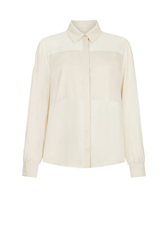 LIU JO Camicia in crêpe de chine Natural