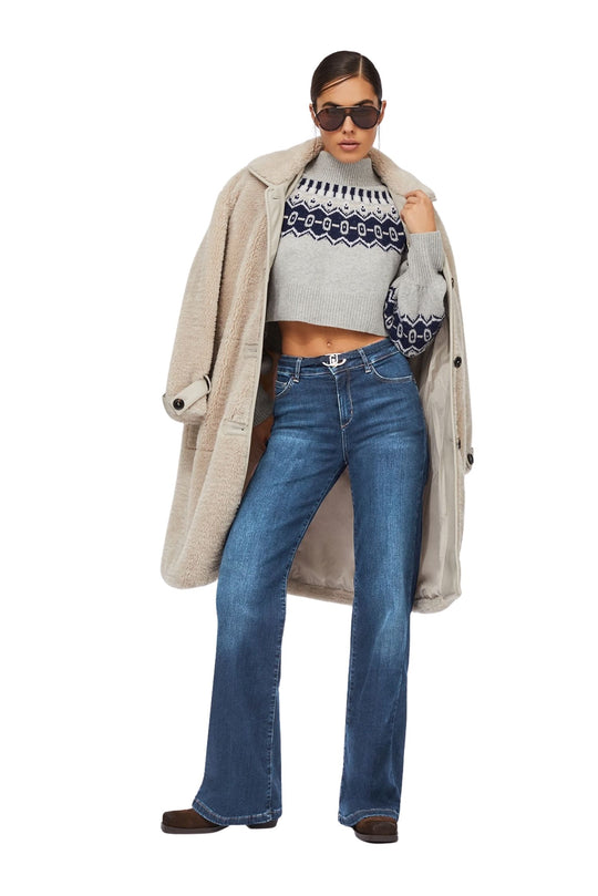 Jeans flare con cintura