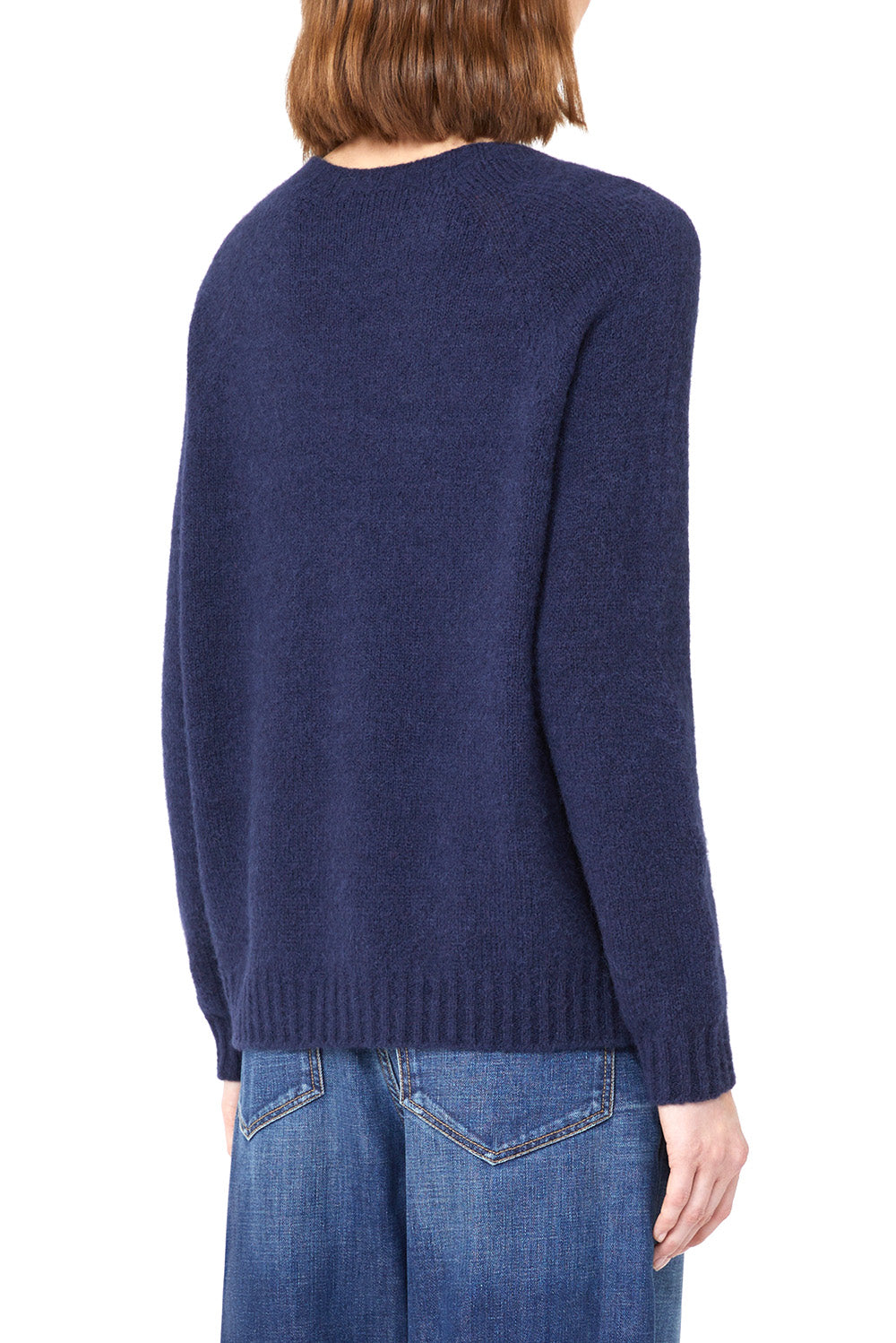  Max Mara Maglia In Alpaca Blu Marino Woman - 3