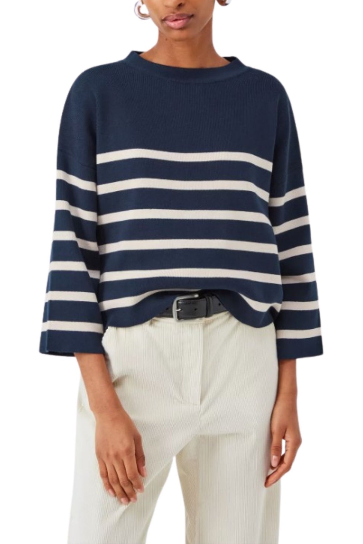  Max Mara Maglia In Cotone A Righe Pinide Woman - 2