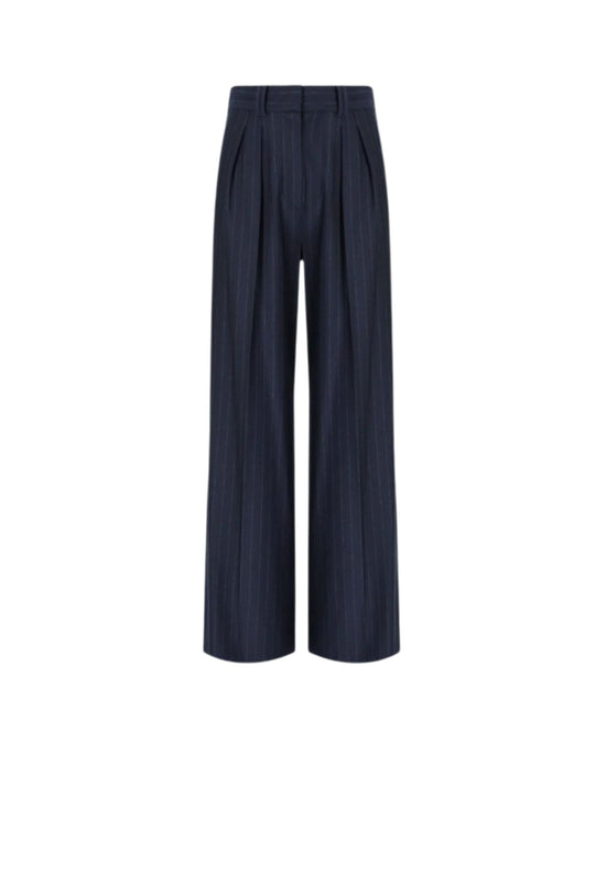 MAX MARA Pantalone Gela Blu Navy<BR/>