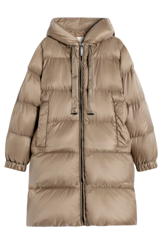Max Mara Piumino lungo con cappuccio