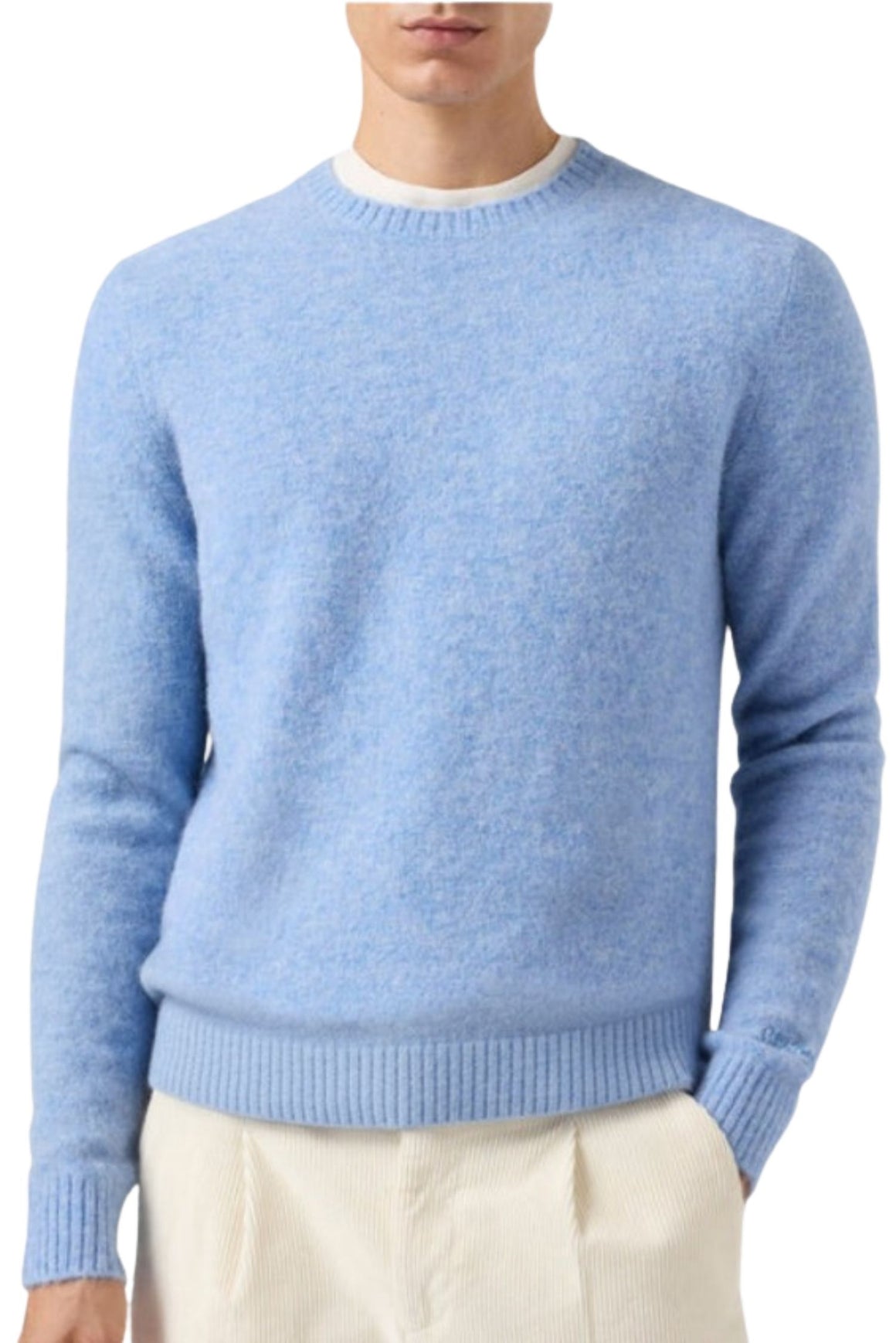  Mc2 Maglione Girocollo Regent Azzuro Chiaro Uomo - 2