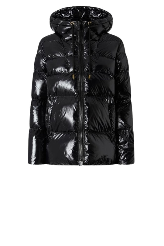 Piumino in crystal nylon colore nero