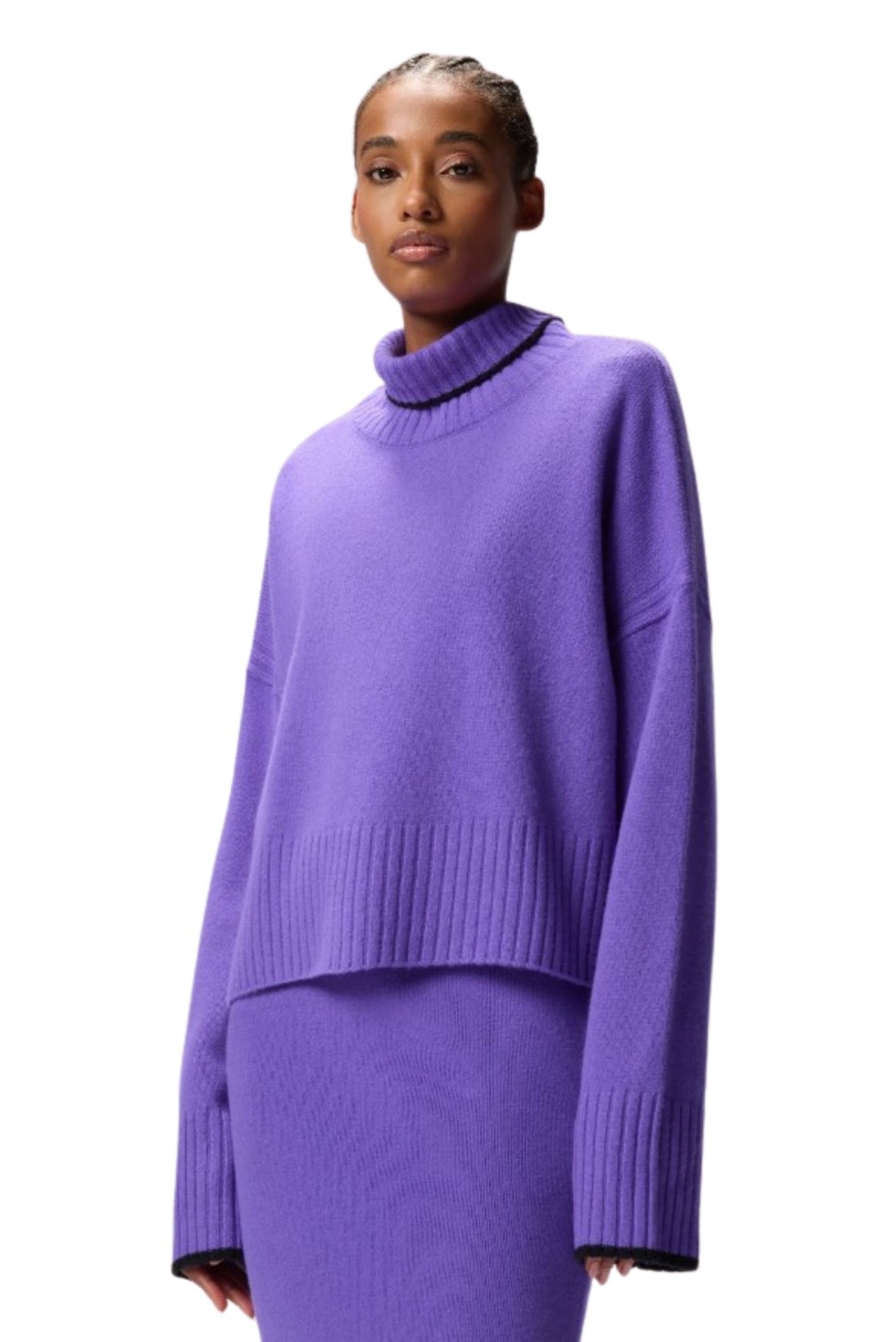  Pinko Dolcevita In Maglia Colore Viola Lavanda Woman - 2