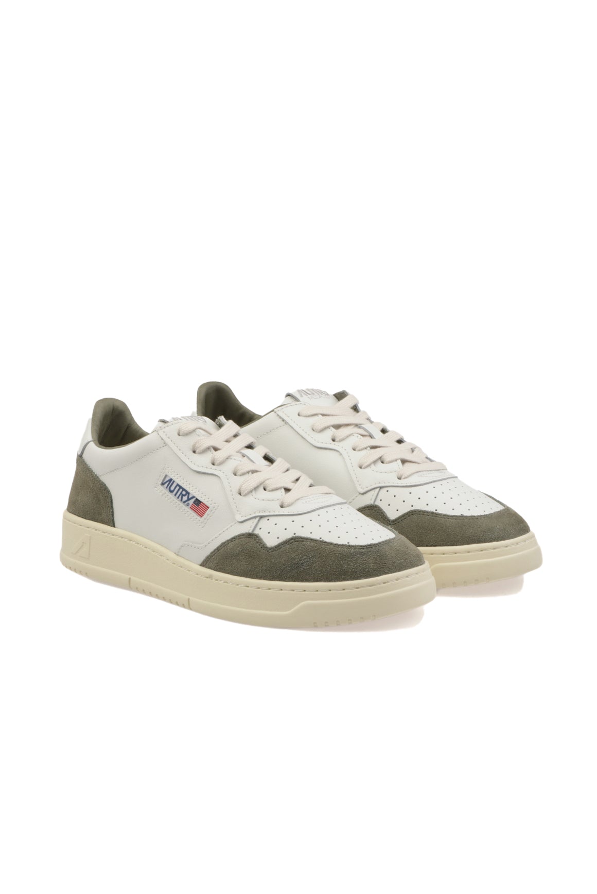  Autry Sneakers Medalist Suede Smoked Green Uomo - 2