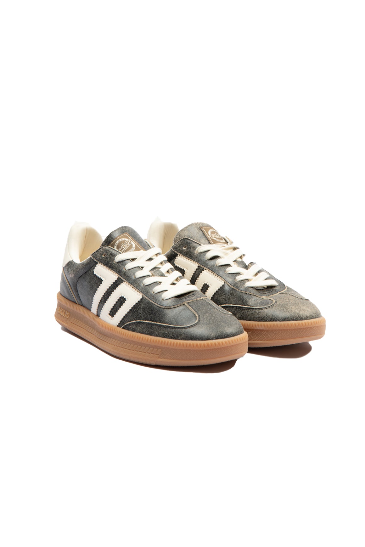  Back70 Back 70 Sneaker Double Effetto Vintage Gun Butter Uomo - 2