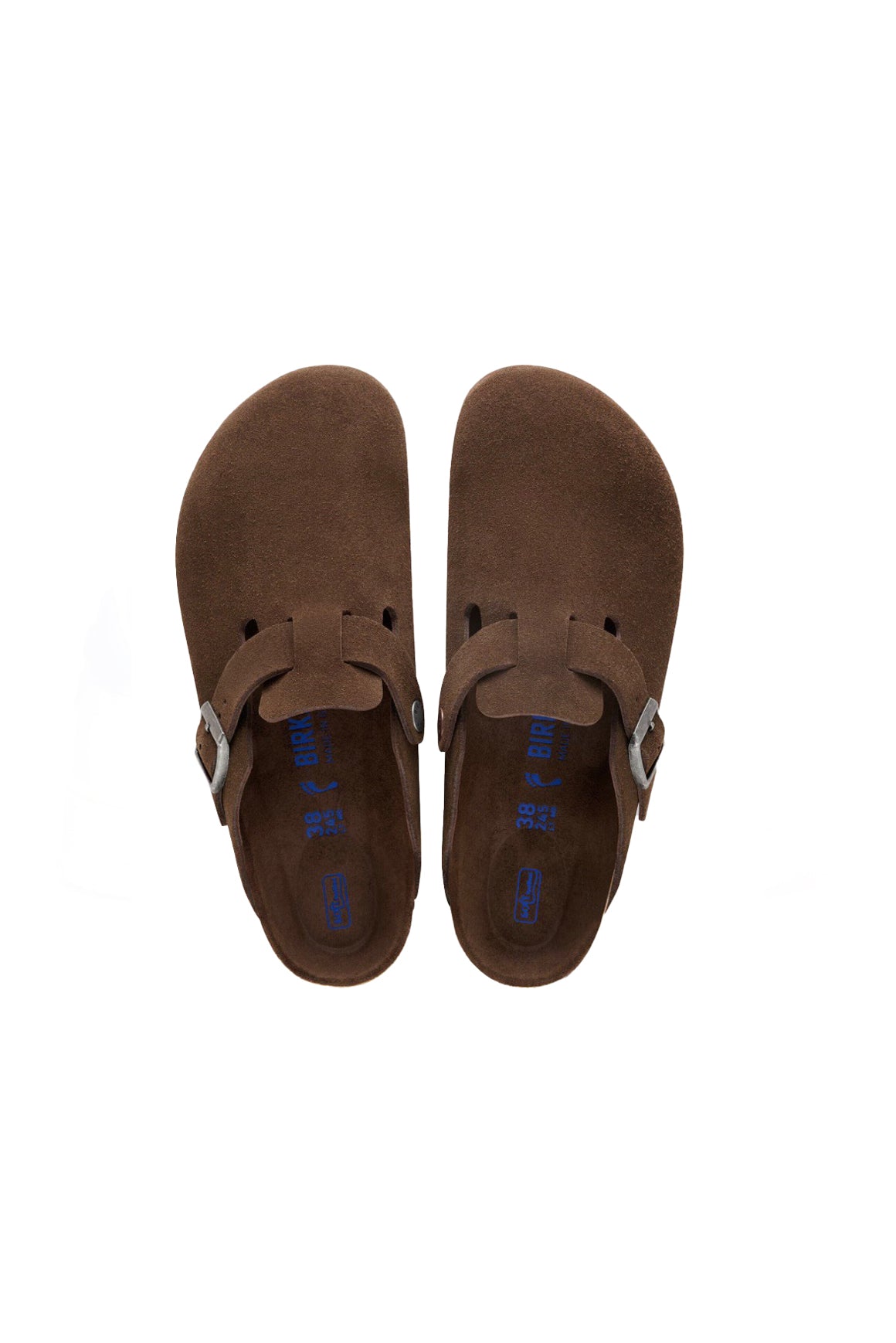  Birkenstock Boston Pelle Scamosciata Plantare Morbido Carafe Tonal Woman - 4