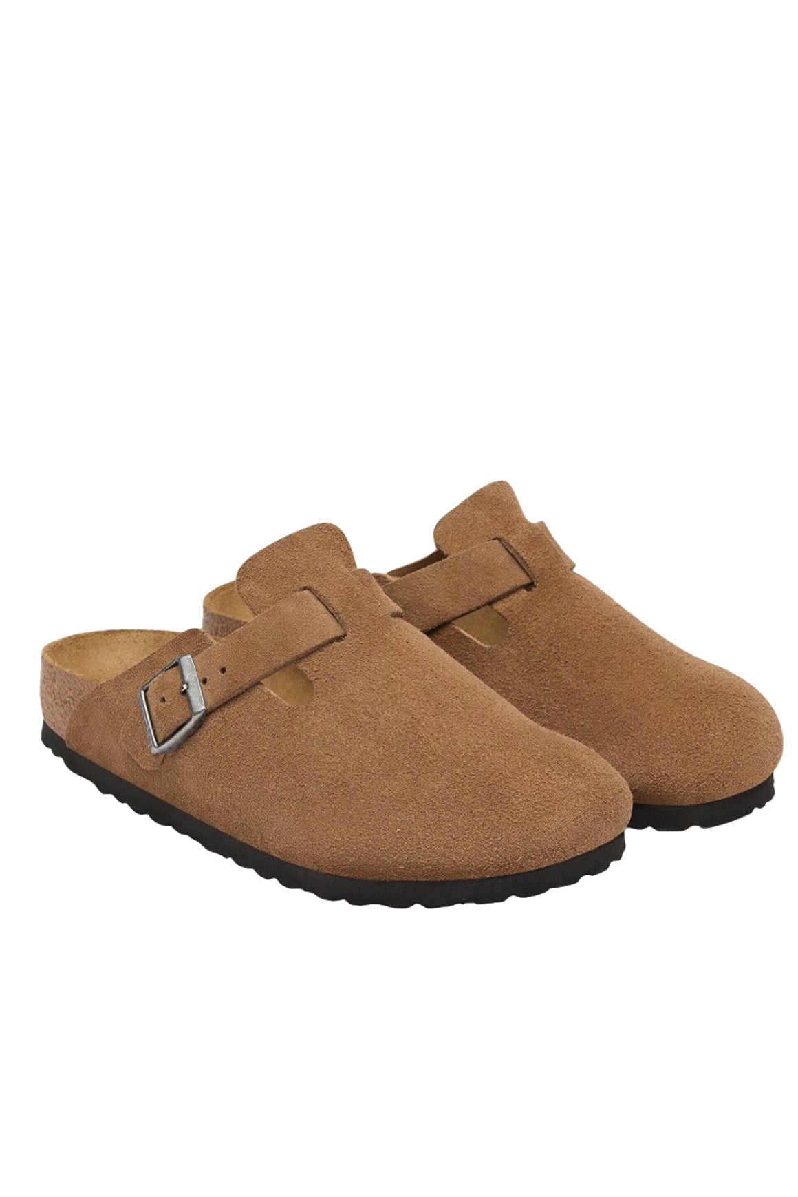  Birkenstock Boston Pelle Scamosciata Dark Tea Woman - 2