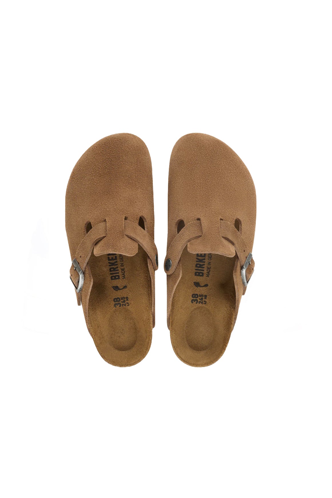  Birkenstock Boston Pelle Scamosciata Dark Tea Woman - 4