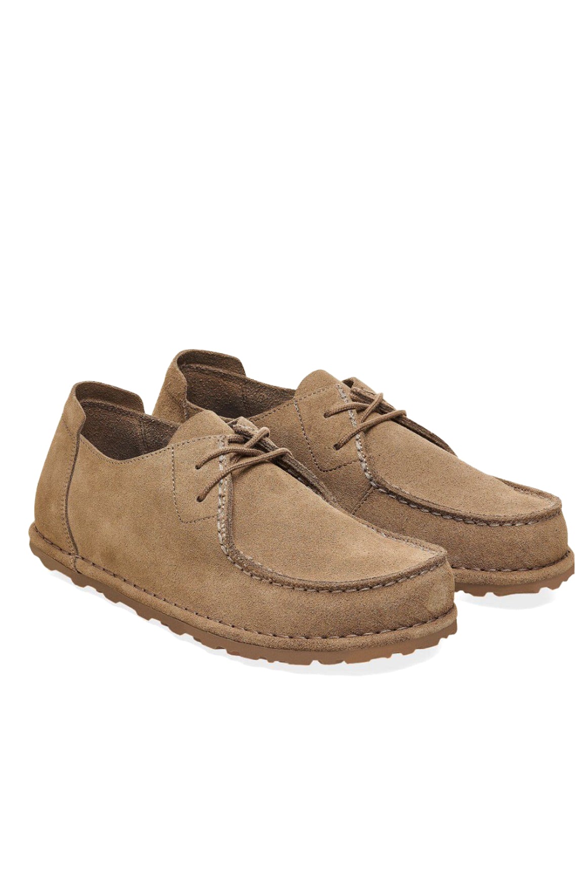  Birkenstock Utti Lace Pelle Scamosciata Gray Taupe Uomo - 2
