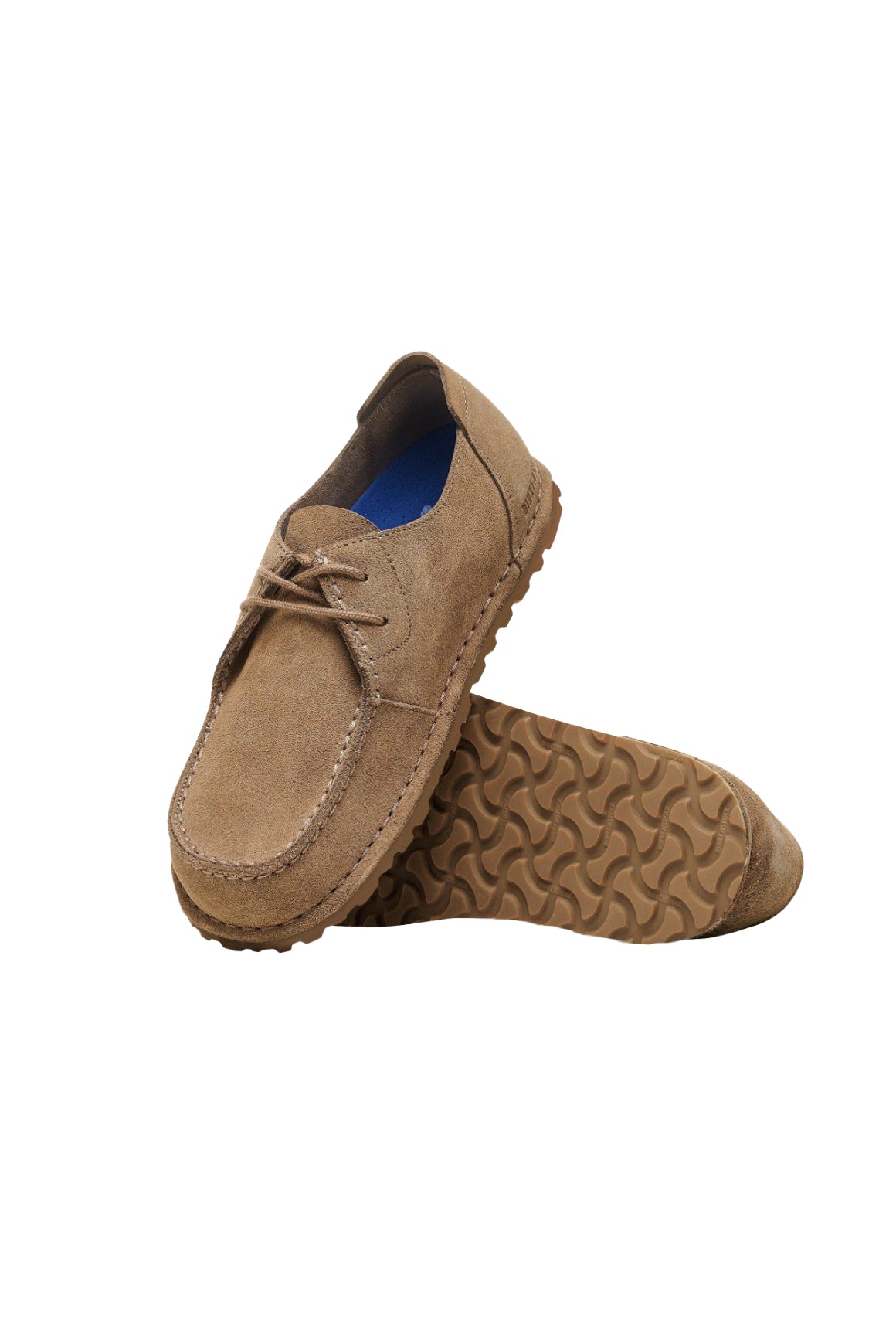  Birkenstock Utti Lace Pelle Scamosciata Gray Taupe Uomo - 3