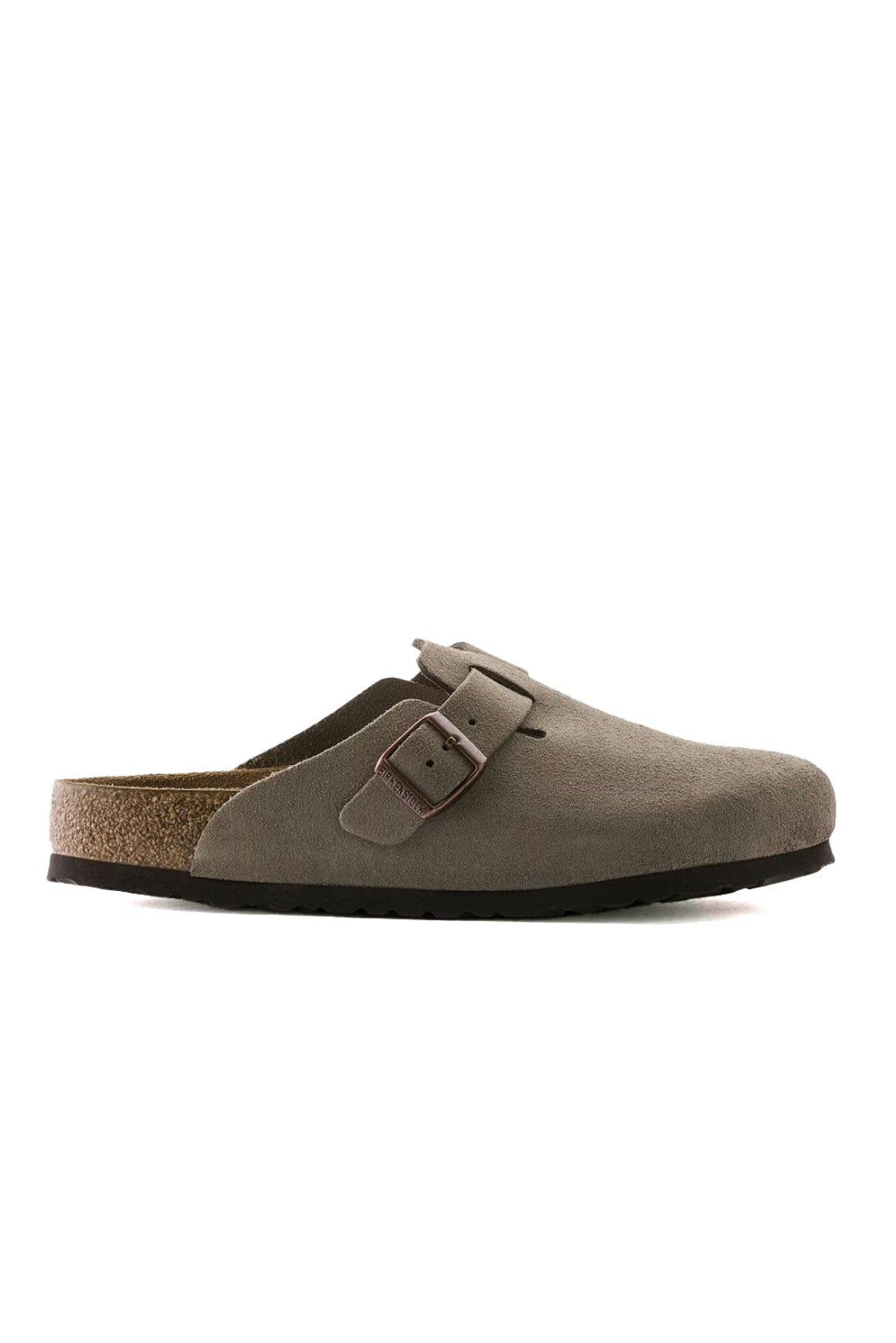  Birkenstock Boston Pelle Scamosciata Plantare Morbido Taupe Woman - 1