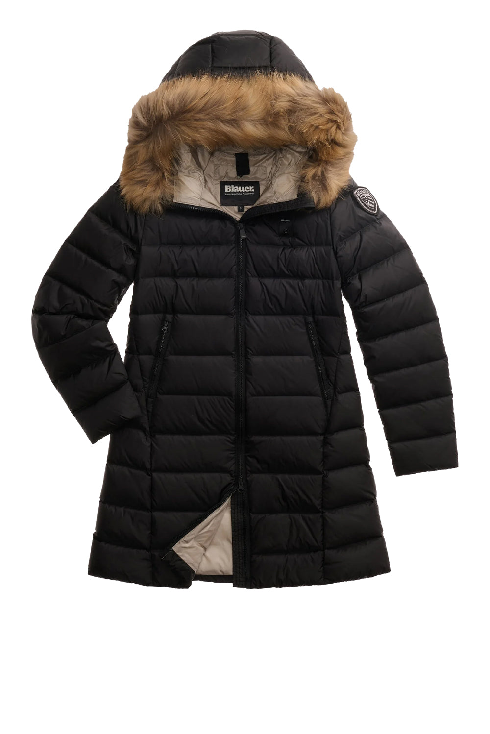  Blauer Piumino Lungo Kristin Nero Woman - 1