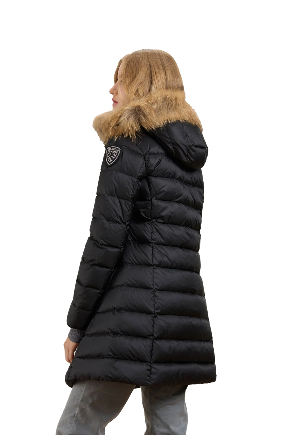  Blauer Piumino Lungo Kristin Nero Woman - 3