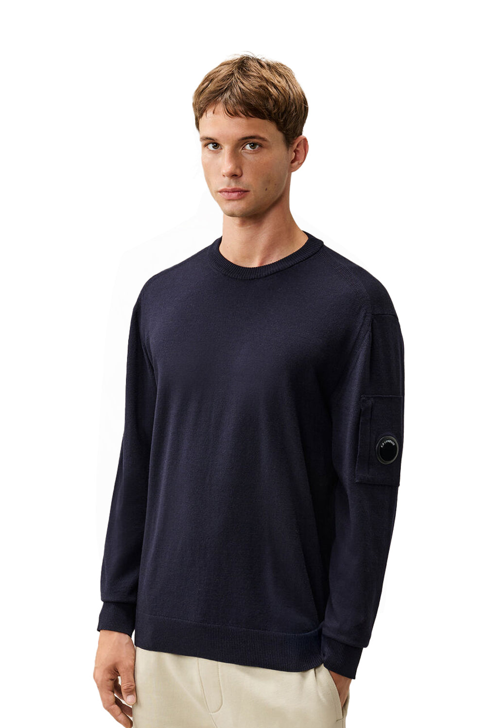  Cp Company Maglione Lana Merino Extrafine 888 Total Eclipse Uomo - 2