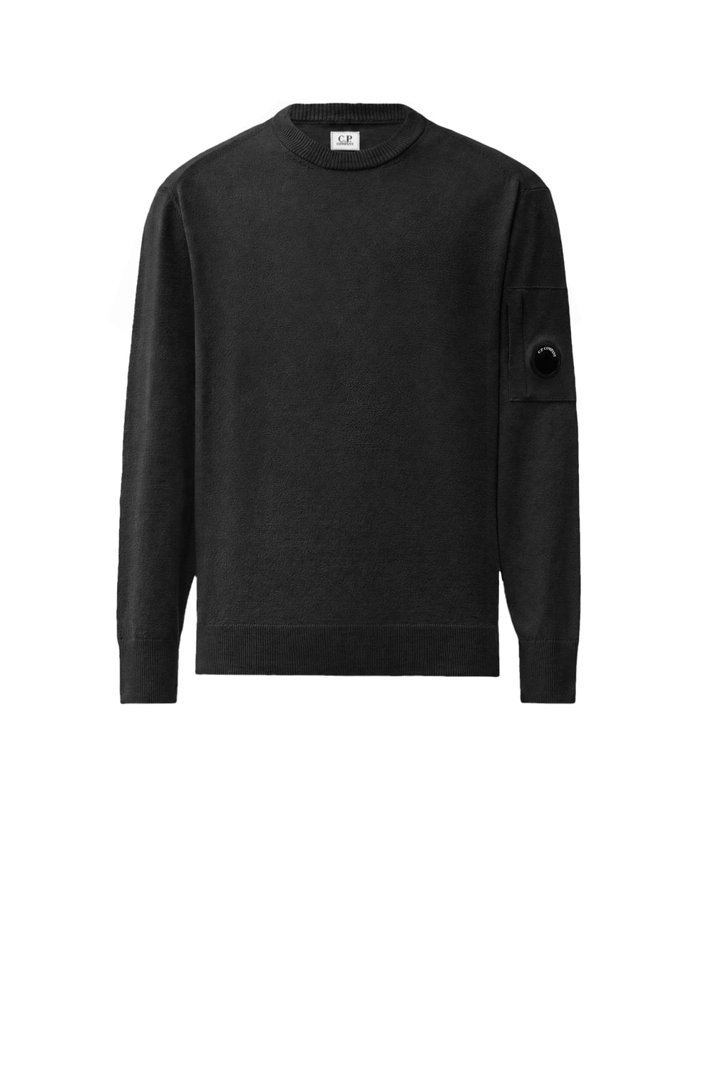  Cp Company Maglione Lana Merino Extrafine 999 Black Uomo - 1