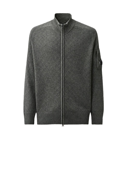  Cp Company Cardigan Con Zip Lambswool Grs - 2