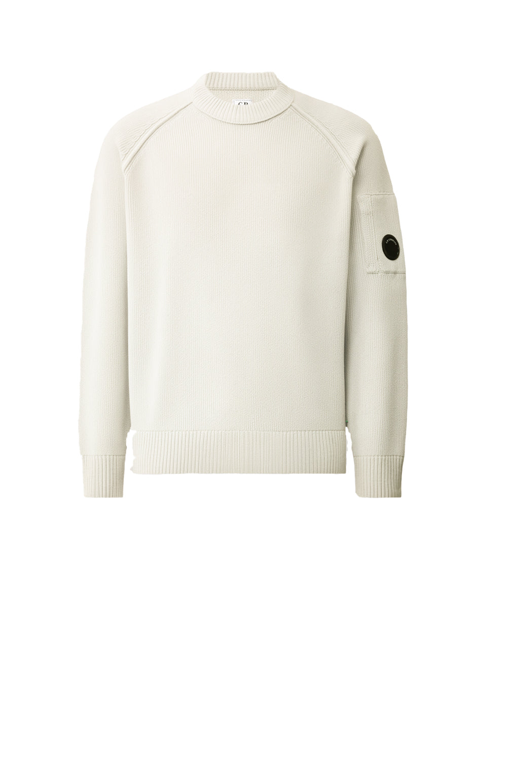  Cp Company Maglione Cotone Ciniglia 103 Gauze White Uomo - 1