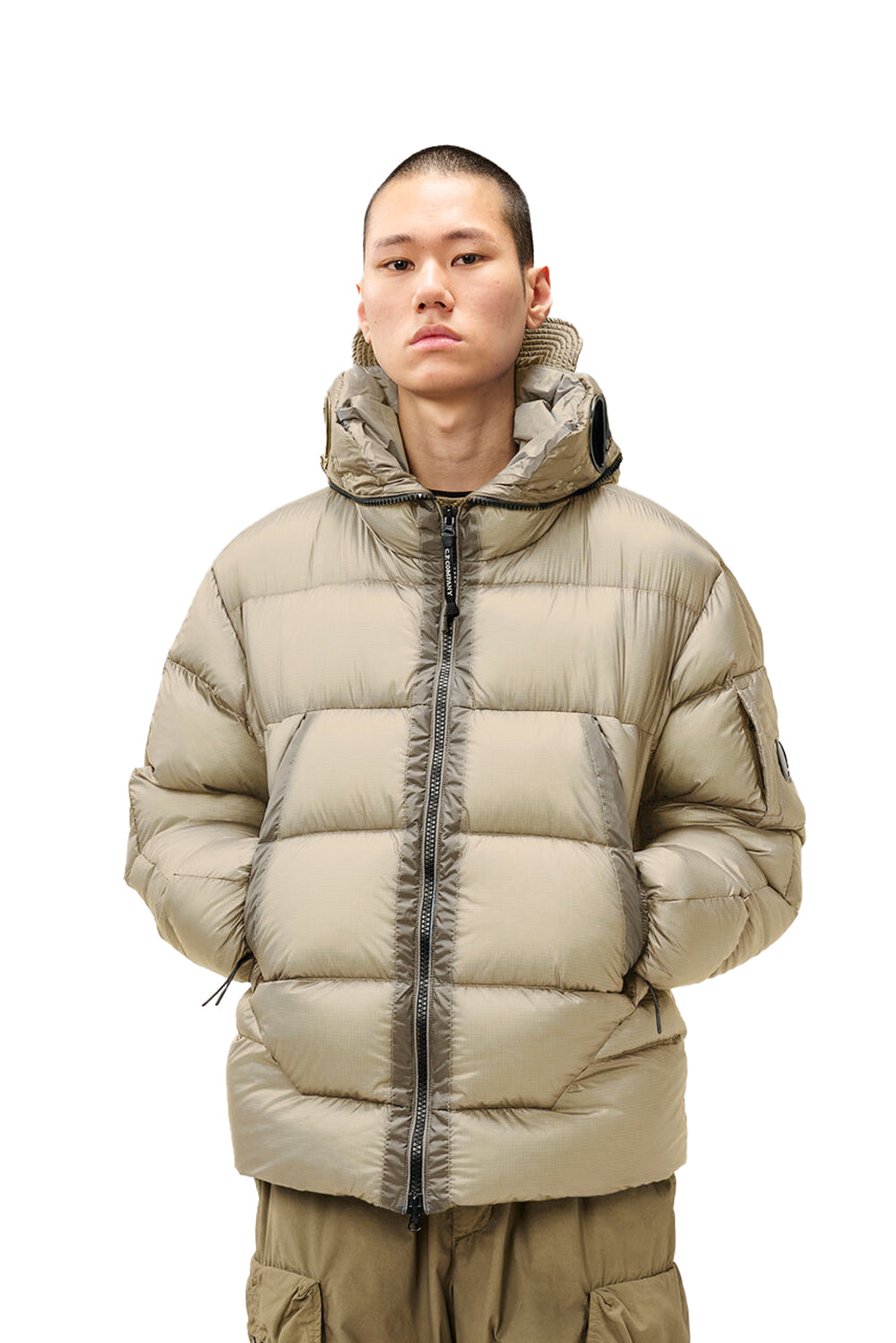  Cp Company Piumino Explorer D.d. Shell 120 Silver Birch Uomo - 2